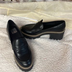 DV by Dolce Vita Women's Tammy Lug Sole Platform Loafer Size 10- Black -